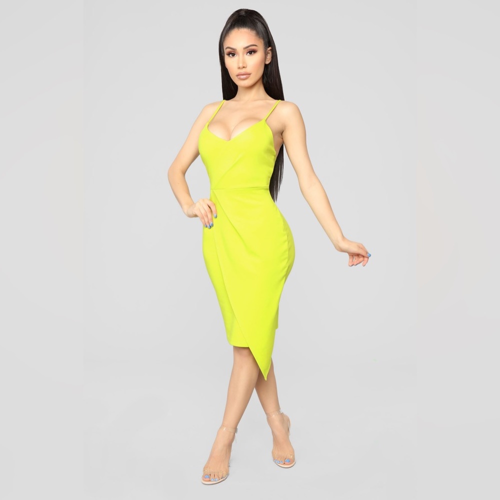 Fashion Nova Neon Bodycon Dress